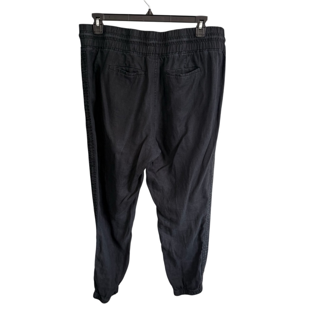 Athleta Women’s 100% Linen Black Casual Jogger Pants, size 16 - Picture 2 of 10
